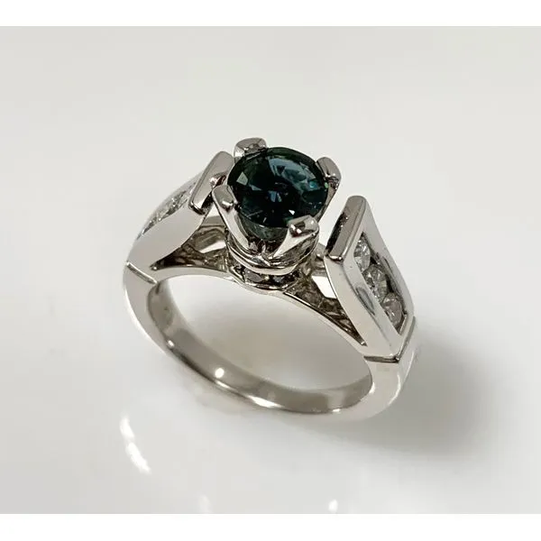 14 karat White Gold Estate Sapphire and Diamond Fashion Ring Forever Young Fine Jewelers St. George, UT