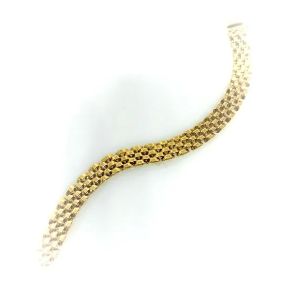 14 Karat Yellow Gold Panther Link Fashion Bracelet Forever Young Fine Jewelers St. George, UT