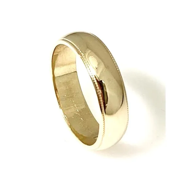 14 Karat Yellow Gold Estate 5 mm wide Milgrain Edge Wedding Band Forever Young Fine Jewelers St. George, UT