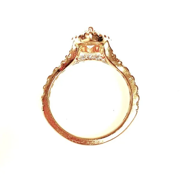 14 Karat Rose Estate Gold Halo Design Engagement Ring Image 2 Forever Young Fine Jewelers St. George, UT
