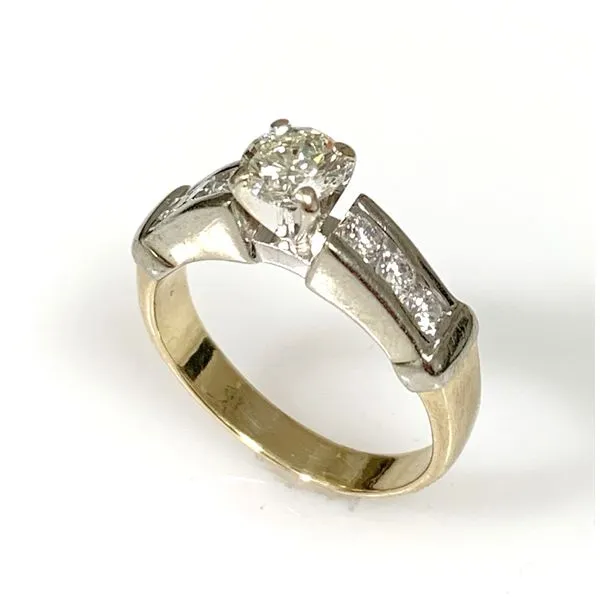 14 Karat Yellow and White gold Engagement Ring Forever Young Fine Jewelers St. George, UT