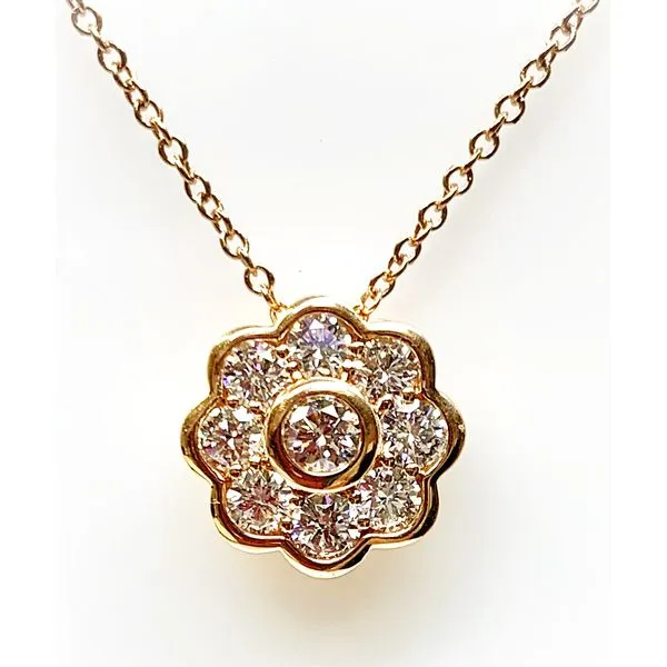 18 Karat Rose Gold Diamond Fashion Pendant Forever Young Fine Jewelers St. George, UT