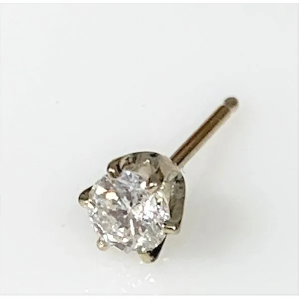 14 Karat White gold Estate Single Diamond Stud Earring Forever Young Fine Jewelers St. George, UT