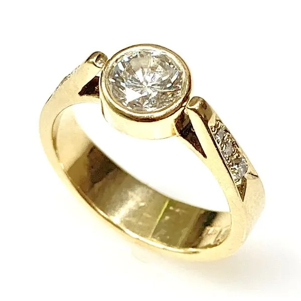 Estate 14 Karat Yellow Gold Diamond Engagement Ring Forever Young Fine Jewelers St. George, UT