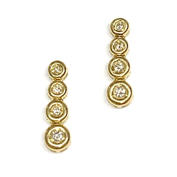 Estate 14 Karat Yellow Gold Diamond Earrings Forever Young Fine Jewelers St. George, UT