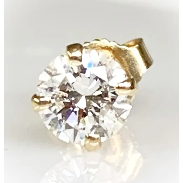 Estate 14 Karat Yellow Gold Single Diamond Stud Earring Forever Young Fine Jewelers St. George, UT