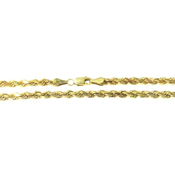 14 Karat Yellow Gold Diamond Cut Rope Chain Forever Young Fine Jewelers St. George, UT