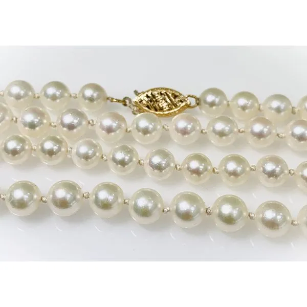 Estate 14 Karat Yellow Gold Pearl Necklace Forever Young Fine Jewelers St. George, UT