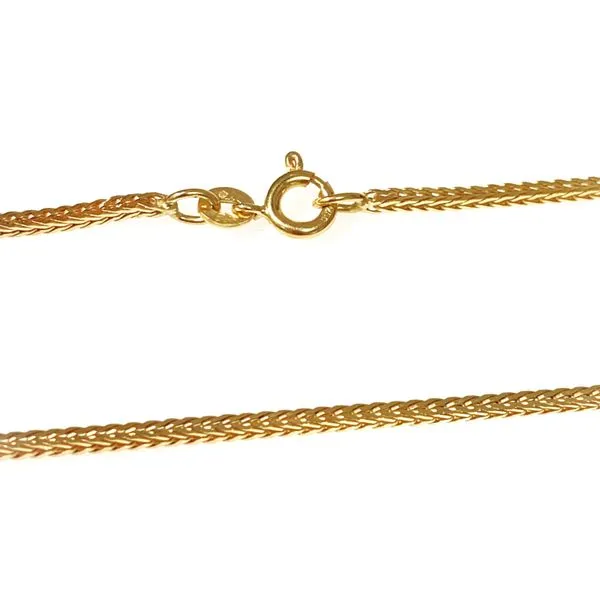 18 Karat Yellow Gold Estate Square Wheat Style Chain Forever Young Fine Jewelers St. George, UT