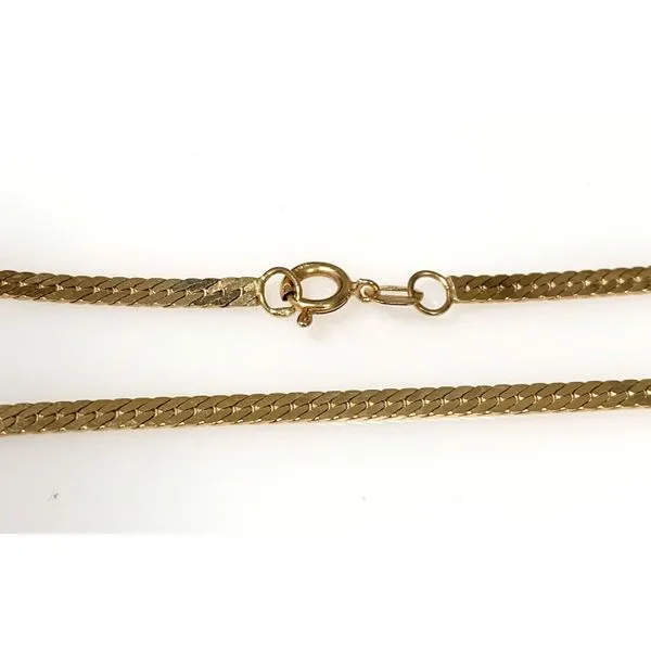 14 Karat Yellow Gold Estate Herringbone Chain Forever Young Fine Jewelers St. George, UT
