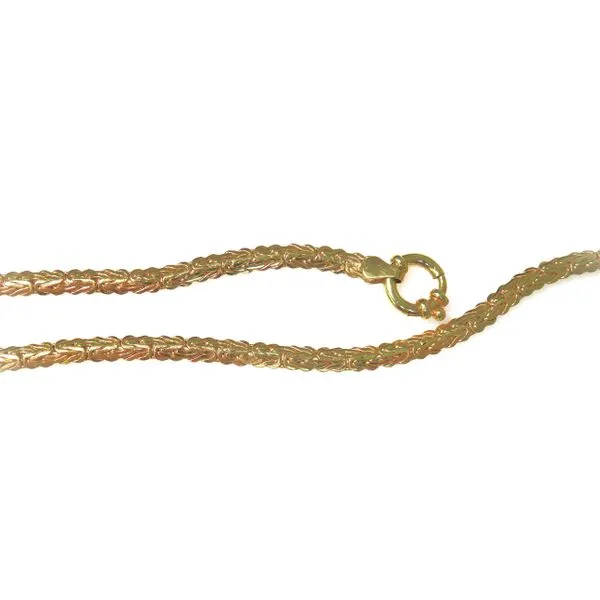 14 Karat Yellow Gold Estate Flat Byzantine Chain Forever Young Fine Jewelers St. George, UT