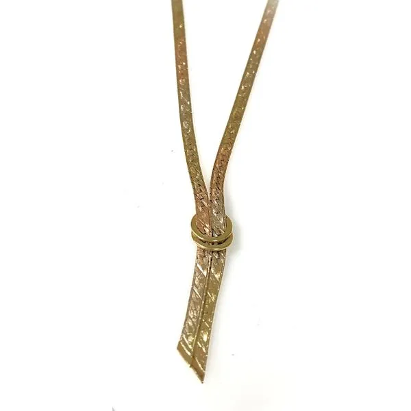 14 Karat Yellow Gold Estate Herringbone 'V' Style Necklace Forever Young Fine Jewelers St. George, UT