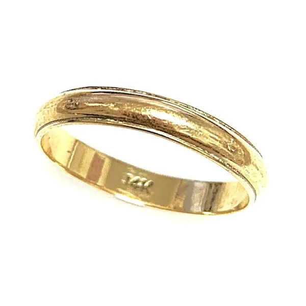 14 Karat Yellow Gold Wed Band with Milgrain Edge Forever Young Fine Jewelers St. George, UT