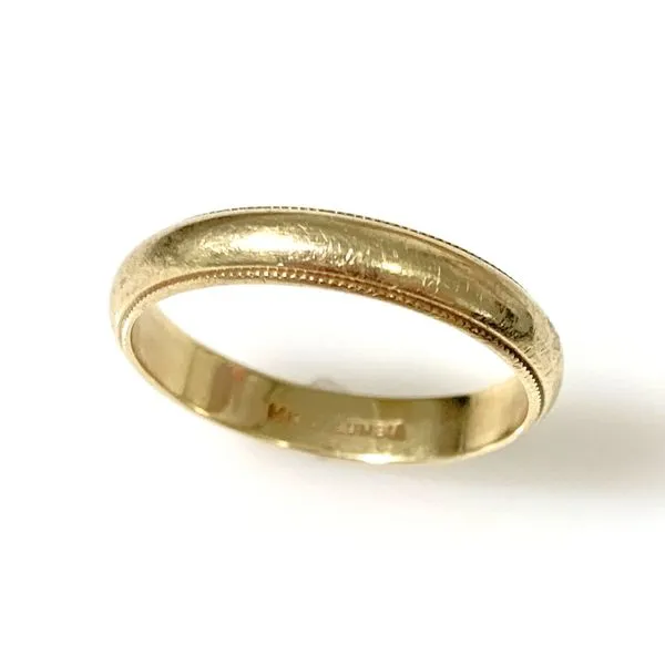 14 Karat Yellow Gold Estate Wed Band with a Milgrain Style Edge Forever Young Fine Jewelers St. George, UT