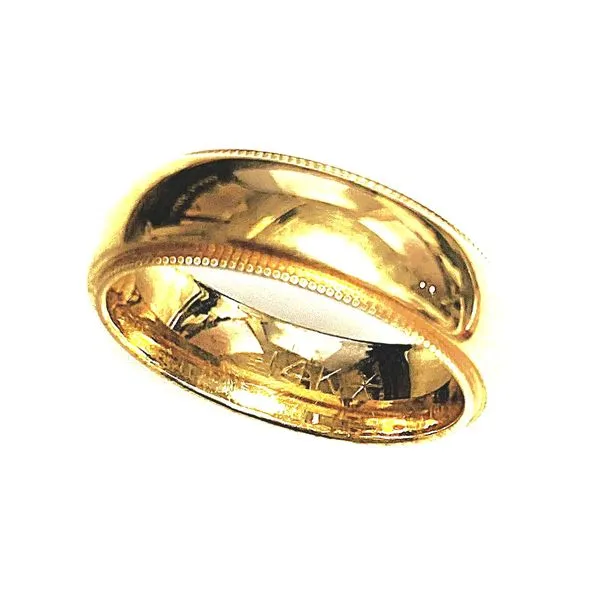 14 Karat Yellow Gold Estate Milgrain Edge Wedding Band Forever Young Fine Jewelers St. George, UT