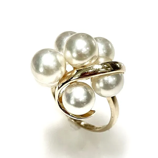 14 Karat Yellow Gold Estate Pearl Cluster Fashion Ring Forever Young Fine Jewelers St. George, UT