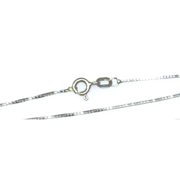 14 Karat White Gold Estate Box Link Chain Forever Young Fine Jewelers St. George, UT