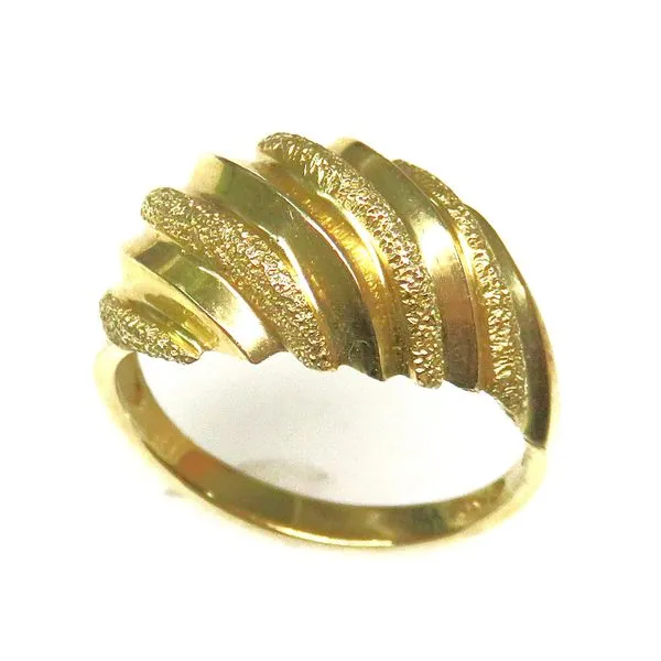 14 Karat Yellow Gold Estate Curved Shrimp Style Fashion Ring Forever Young Fine Jewelers St. George, UT