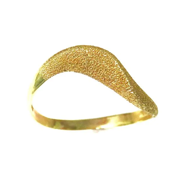 14 Karat Yellow Gold Estate Sandblasted Stackable Wave Fashion Ring Forever Young Fine Jewelers St. George, UT