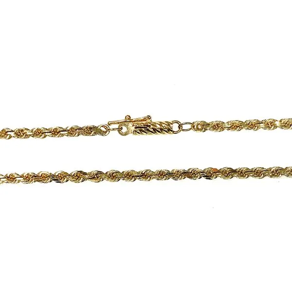14 Karat Yellow Gold Estate Diamond Cut Rope Chain Forever Young Fine Jewelers St. George, UT