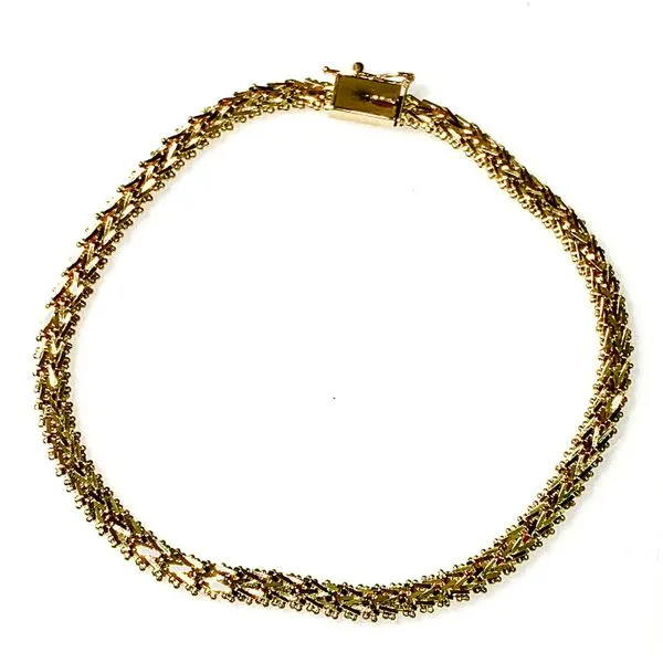 14 Karat Yellow Gold Estate Fashion Mesh Style Bracelet Image 2 Forever Young Fine Jewelers St. George, UT