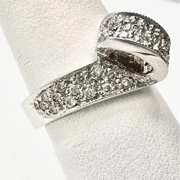 Estate 14 Karat White Gold Diamond Fashion Ring Image 2 Forever Young Fine Jewelers St. George, UT
