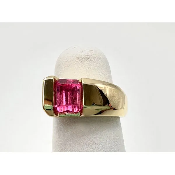 Estate 14 Karat Yellow Gold Pink Tourmaline Fashion Ring Forever Young Fine Jewelers St. George, UT
