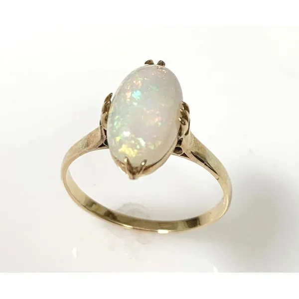 18 Karat Yellow  Gold Estate Opal Gemstone Fashion Ring Forever Young Fine Jewelers St. George, UT