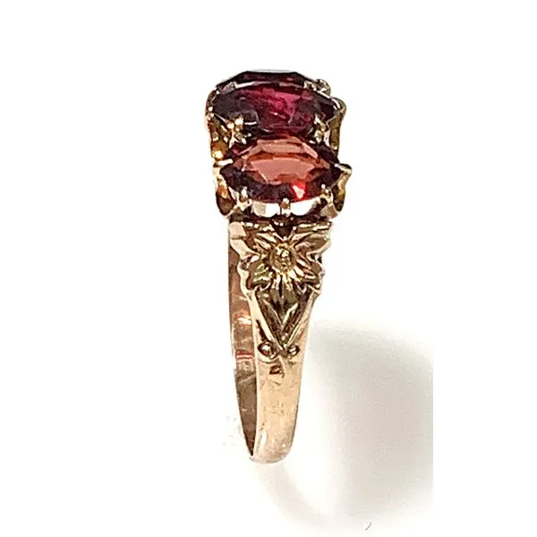 10 Karat Yellow Gold Estate Anitque Garnet Fashion Ring Image 2 Forever Young Fine Jewelers St. George, UT