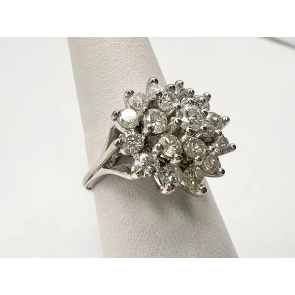 Estate 10 Karat White Gold Diamond Fashion Ring Image 2 Forever Young Fine Jewelers St. George, UT