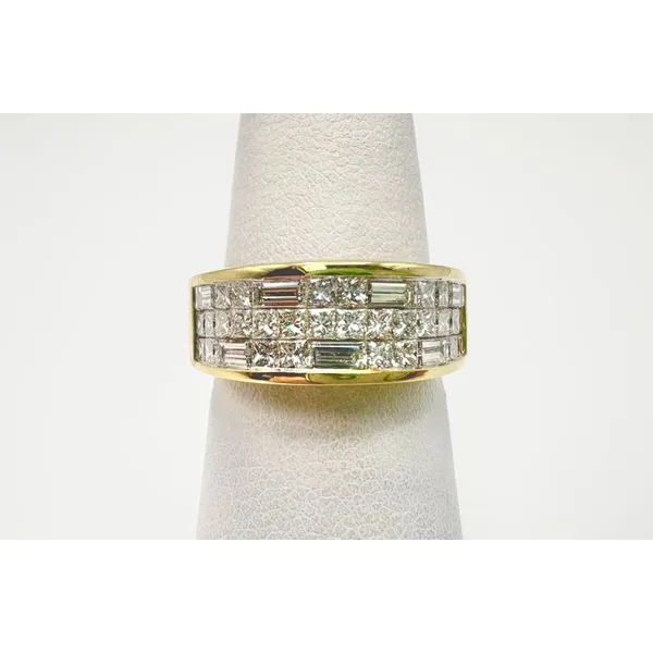 Estate 18 Karat Yellow Gold Diamond Anniversary Ring Forever Young Fine Jewelers St. George, UT