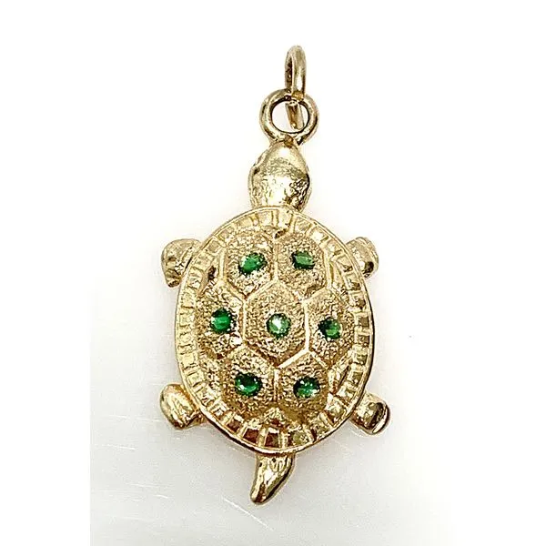 14 Karat Yellow Gold Estate Turtle Charm/Pendant Forever Young Fine Jewelers St. George, UT