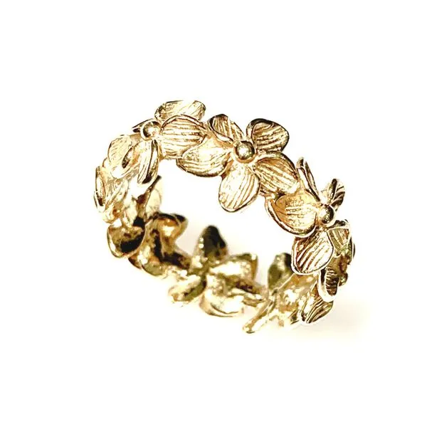 14 Karat Yellow Gold Estate Plumeria Floral Fashion Ring Forever Young Fine Jewelers St. George, UT