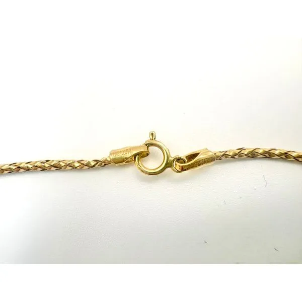14 Karat Yellow Gold Estate Omega Wire with Bead Accent Image 2 Forever Young Fine Jewelers St. George, UT