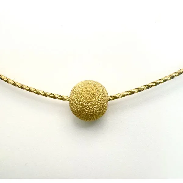 14 Karat Yellow Gold Estate Omega Wire with Bead Accent Forever Young Fine Jewelers St. George, UT