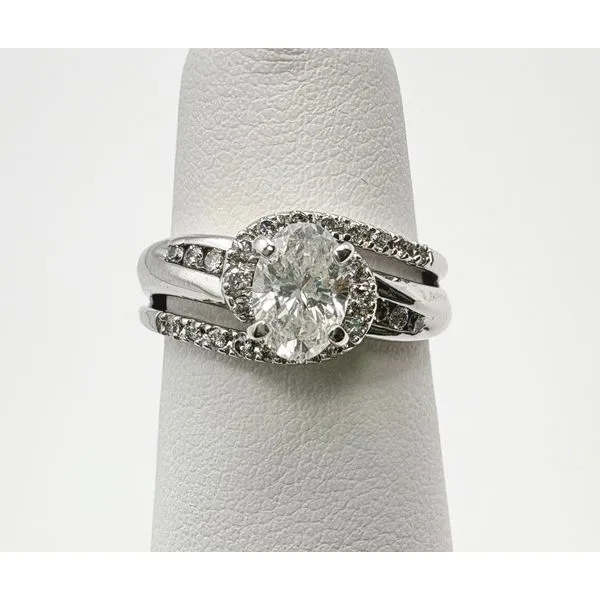 Estate 14 Karat White Gold Diamond Engagement Ring Forever Young Fine Jewelers St. George, UT