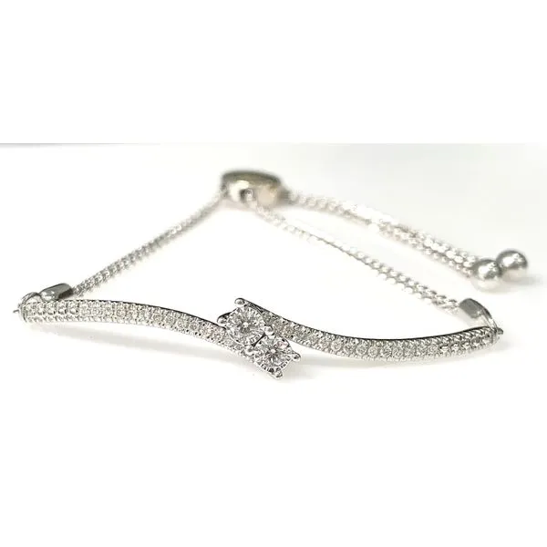 14 Karat White Gold Estate'Bolo' Diamond Fashion Bracelet Forever Young Fine Jewelers St. George, UT