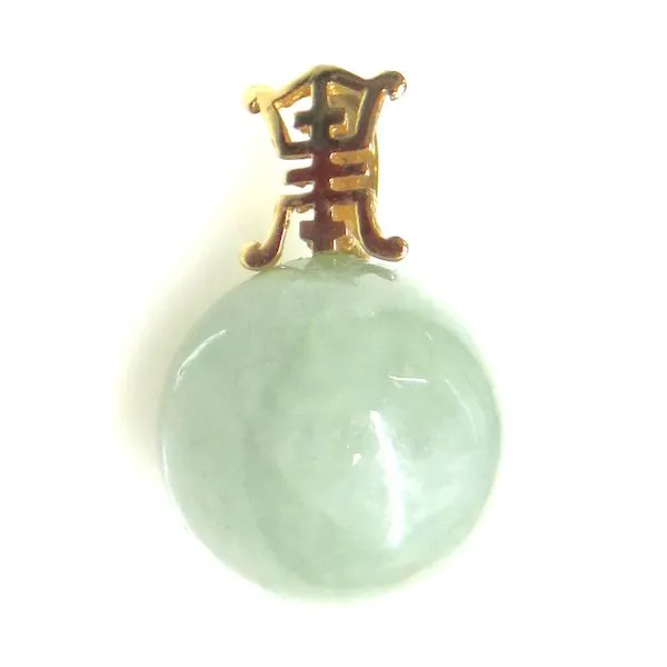 14 Karat Yellow Gold Estate Jade Bead Fashion Pendant Forever Young Fine Jewelers St. George, UT