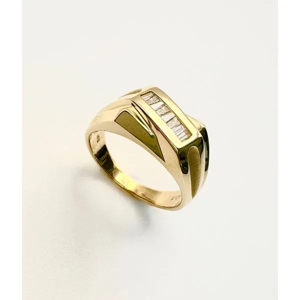 Estate 14 Karat Yellow Gold Mens Diamond Wedding Band Forever Young Fine Jewelers St. George, UT