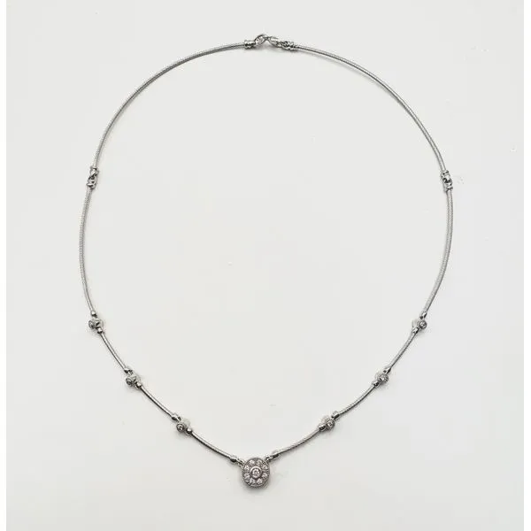 Estate 18 Karat White Gold Charriol Diamond Necklace Forever Young Fine Jewelers St. George, UT