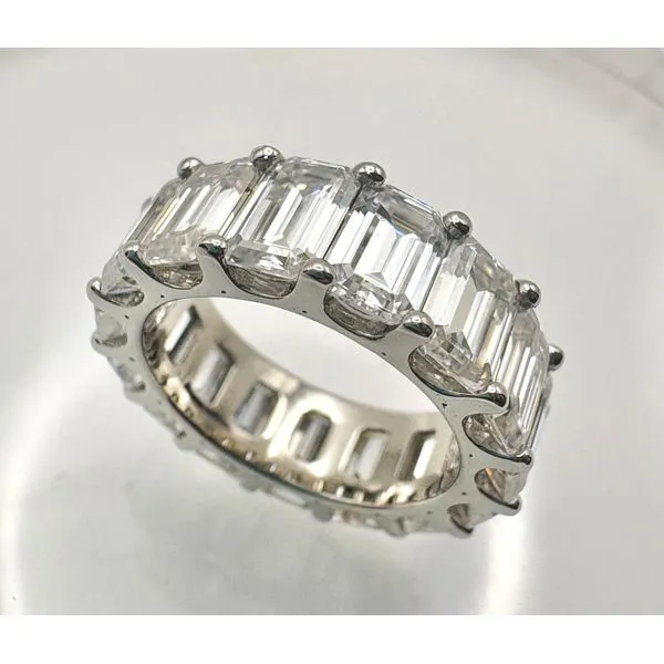 Estate Platinum Eternity Band With Moissanite Gemstones Forever Young Fine Jewelers St. George, UT