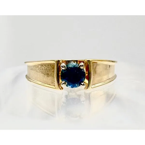 Estate 14 Karat Yellow Gold Blue Sapphire Fashion Ring Forever Young Fine Jewelers St. George, UT