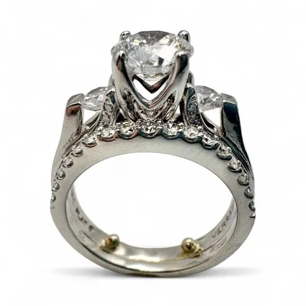 Estate Platinum Diamond Wedding Set Image 3 Forever Young Fine Jewelers St. George, UT