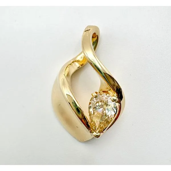 Estate 14 Karat Yellow Gold Diamond Fashion Pendant Forever Young Fine Jewelers St. George, UT