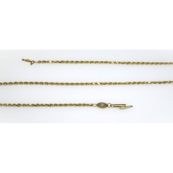 14 Karat Yellow Gold Estate Rope Chain Forever Young Fine Jewelers St. George, UT