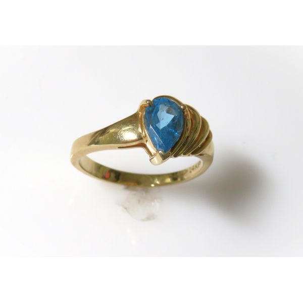 14 Karat Yellow Gold Blue Topaz Gemstone Fashion Ring Forever Young Fine Jewelers St. George, UT