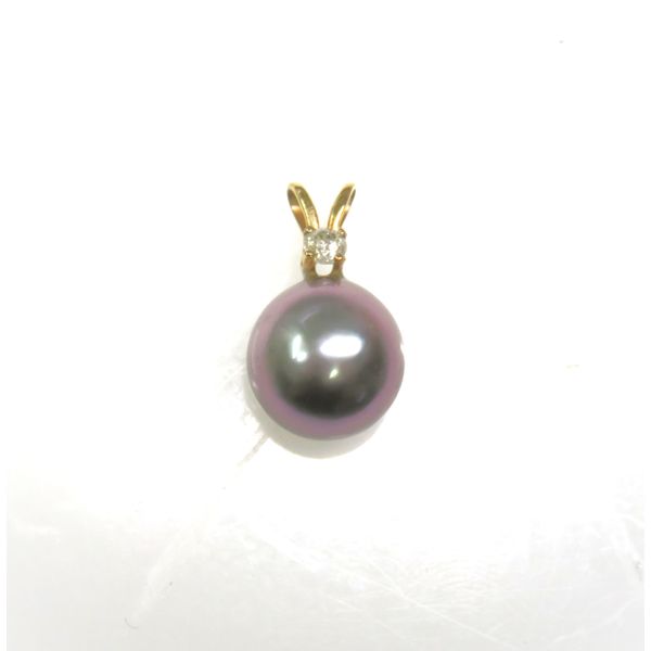 14 Karat Yellwo Gold Estat Pearl and Diamond Pendant Forever Young Fine Jewelers St. George, UT