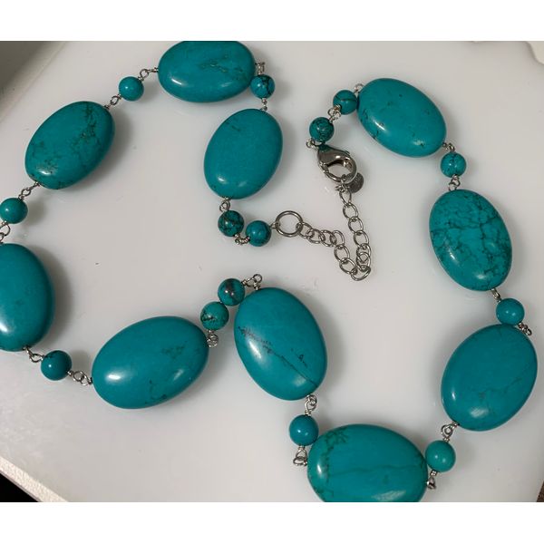 Sterling Silver EstateTurquoise FAshion Bead Necklace Forever Young Fine Jewelers St. George, UT