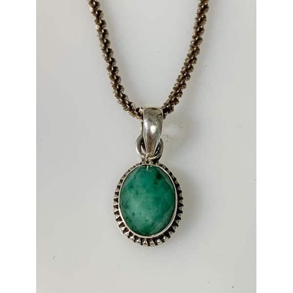 Sterling Silver Estate Emerald Fashion Pendant Forever Young Fine Jewelers St. George, UT