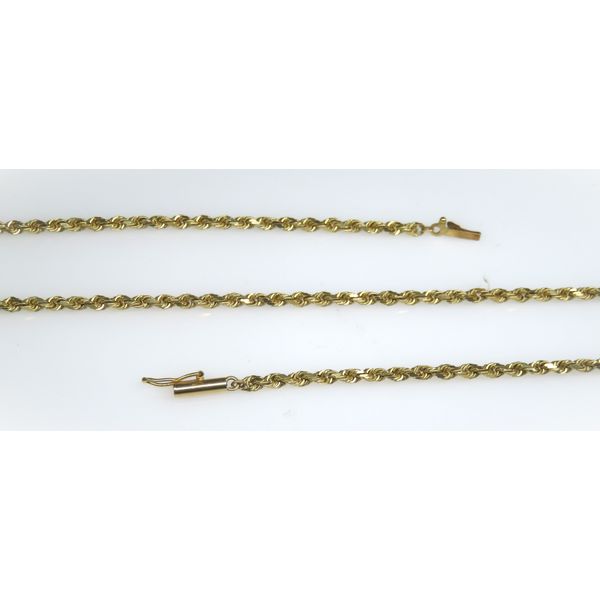 14 Karat Yellow Gold Estate Diamond Cut Rope Chain Forever Young Fine Jewelers St. George, UT